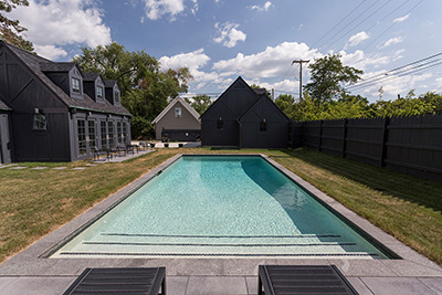 finish shown in pool water