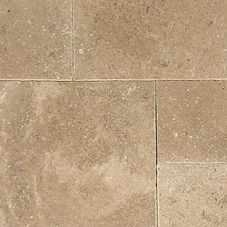 A close up of a gray granite counter top
