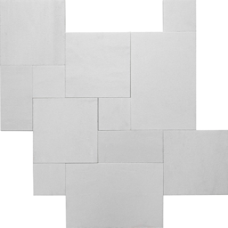 A close up of a gray granite counter top