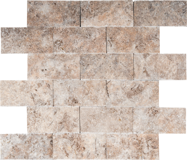 Walnut Premium Tumbled Travertine Paver | NPT Levanti Natural Stone Paver