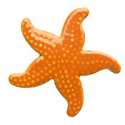 Starfish Orange Swimming Pool Mosaics| 102OR Ceramic Mosaics