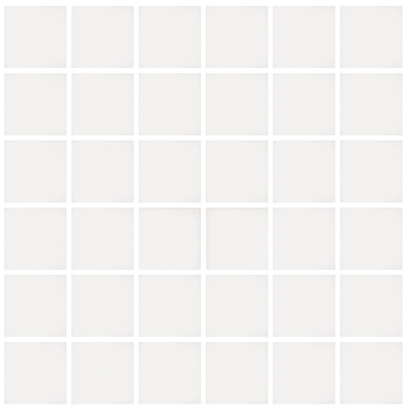 Unglazed White 1&quot; x 1&quot; | NPT Unglazed White Pool Tile