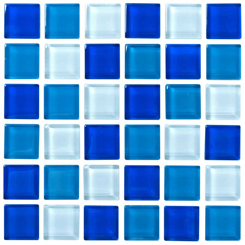 NPT KEYS Blue Blend mosaic tile