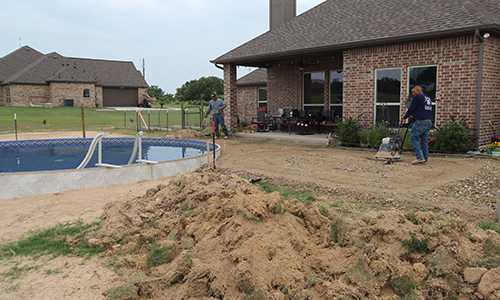 Concrete Pavers Installation Around Pool