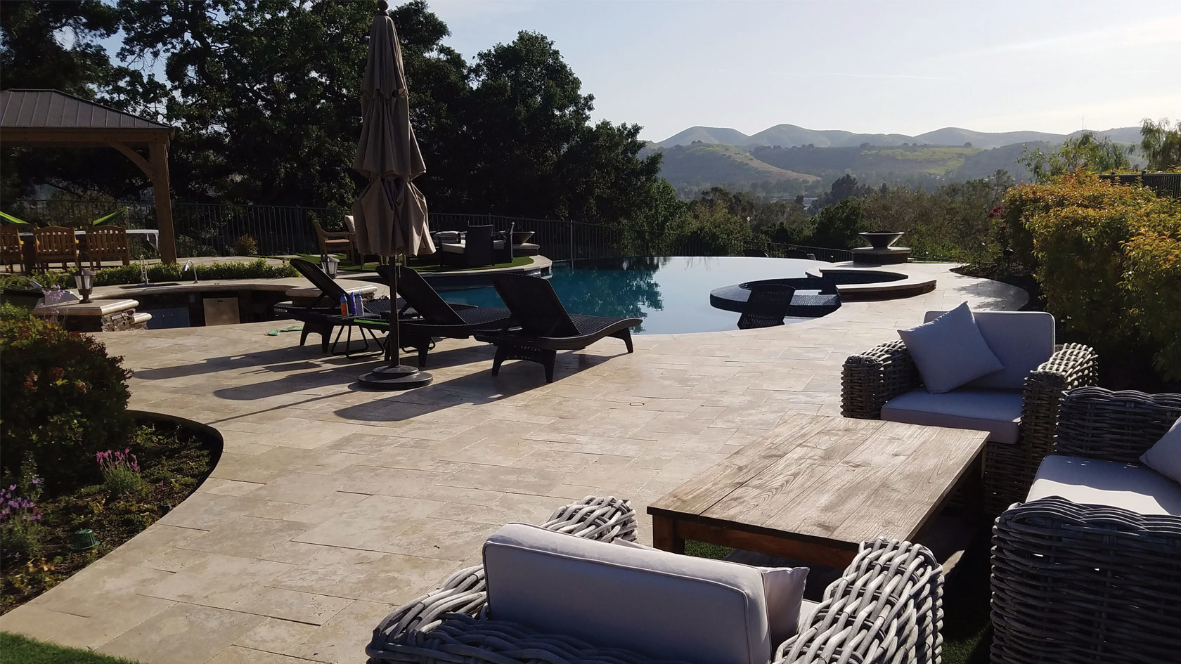 Walnut Premium Tumbled Travertine Paver | NPT Levanti Natural Stone Paver