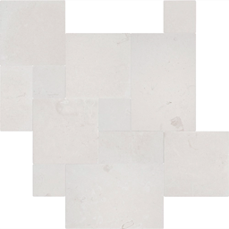 A close up of a gray granite counter top