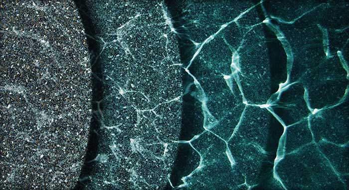 TIDE BLOOM nap, 2021 大理石 Black Marble PebbleTec: Black Marble