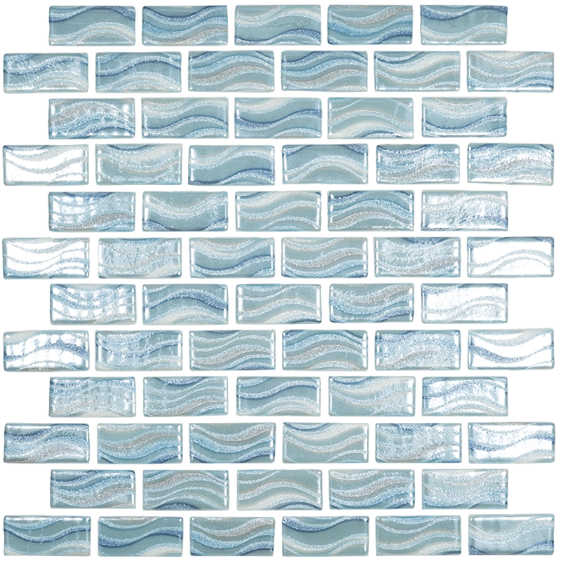 NPT GLACIER BAY Sky Blue mosaic tile