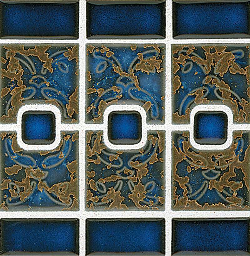 Luciana Terra Border | NPT Blue Floral Motif  Tile