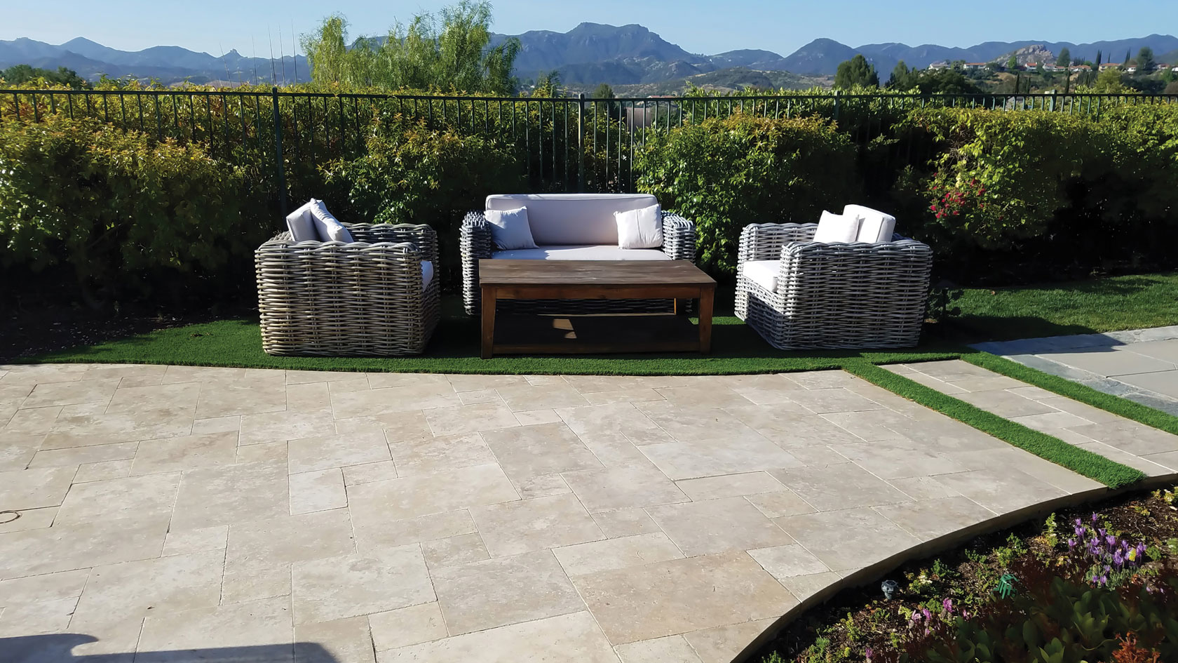 Walnut Premium Tumbled Travertine Paver | NPT Levanti Natural Stone Paver
