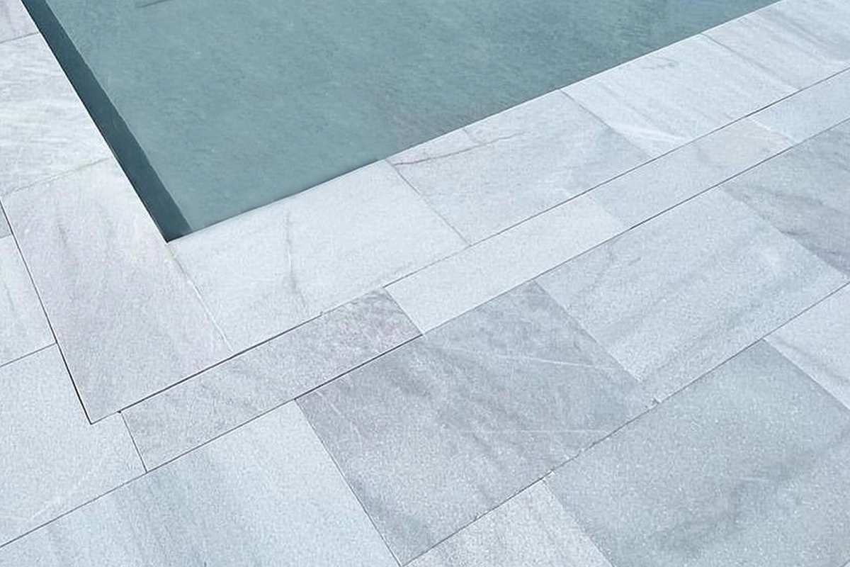 On the Rocks Sandblasted Marble Stone