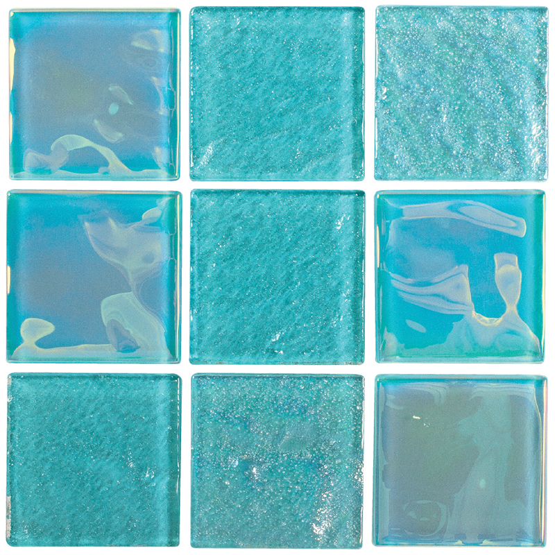 Equinox Icy Teal 2&quot; x 2&quot; | NPT Equinox Teal Brick Tile
