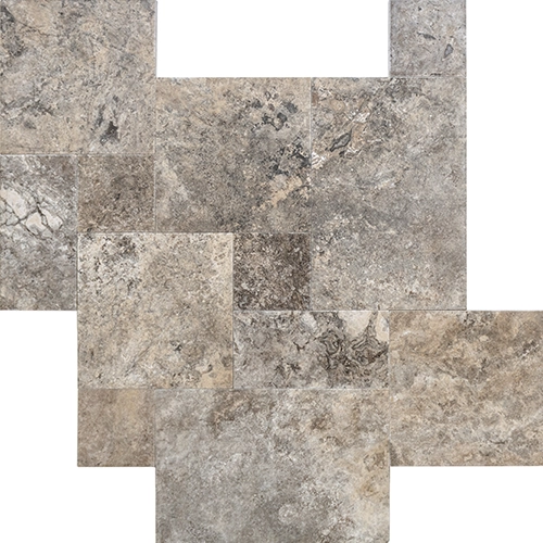 Silver Travertine coping