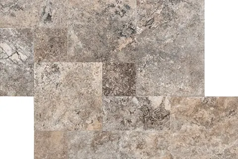 Silver Travertine coping 3 cm