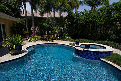 finish shown in pool water