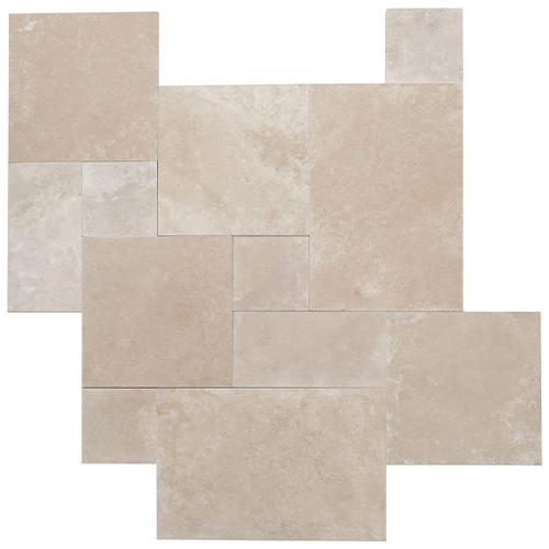 Natural Stone Milky Ivory Travertine Tile, Outdoor Swimming Pool