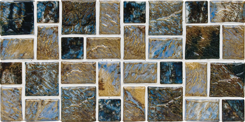 Street Random Dark Blue Mini Mosaic Pattern | NPT Street Random Tile