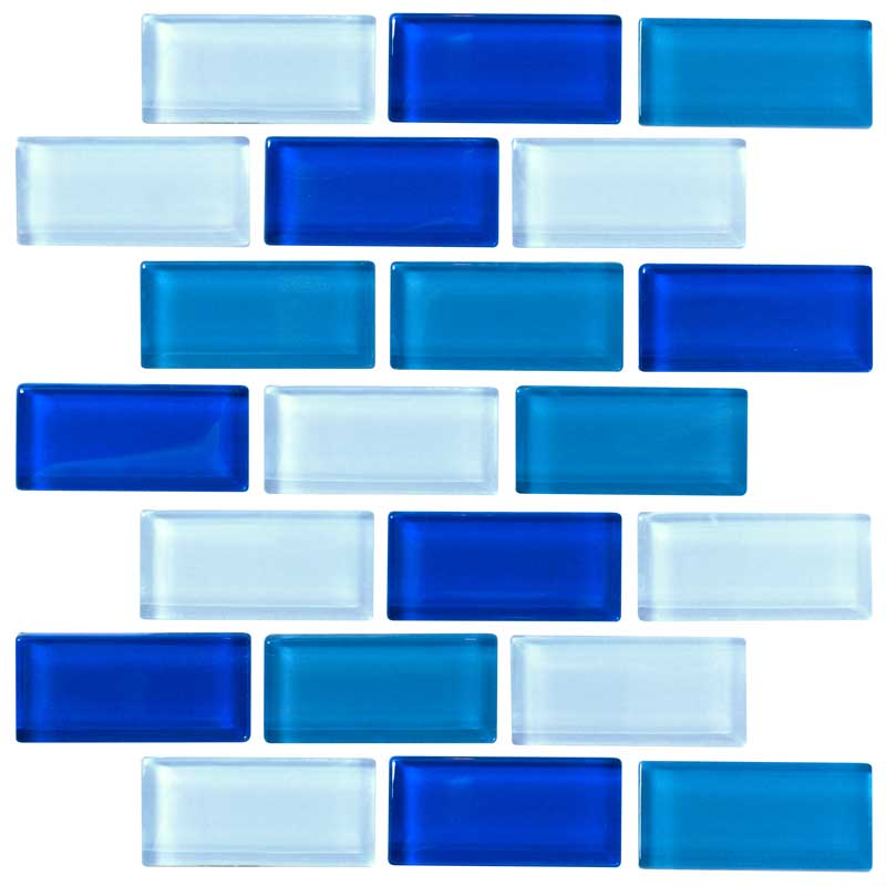 Keys Blue Blend 1&quot; x 2&quot; | NPT Keys Blue Tile