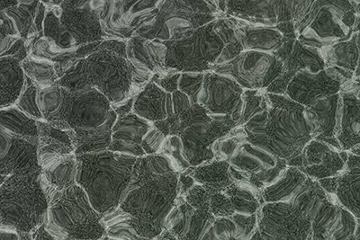 finish shown in pool water