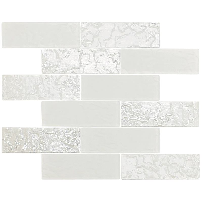 Kaikoura, Snowdrift - 2&quot; x 6&quot; | NPT Glass  Pool Tile