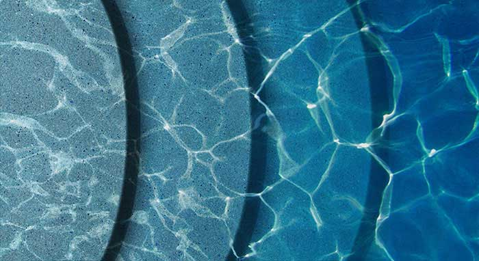Aqua Blue Water Depth