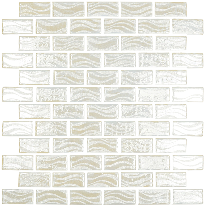 NPT GLACIER BAY Ice White mosaic tile