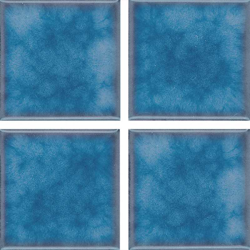 Akron Field, Cloud Olive Blue - 3&quot; x 3&quot; | NPT Glossy Pool Tile