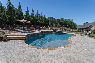 finish shown in pool water