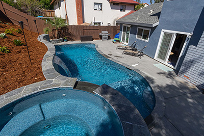 finish shown in pool water