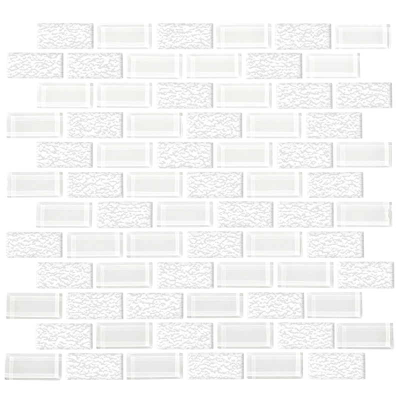 Splendor, White - 1&quot; x 2&quot; | NPT Glass Pool Tile