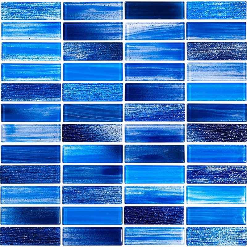 Melody, Cobalt - 1&quot; x 3&quot; | NPT Glass Pool Tile