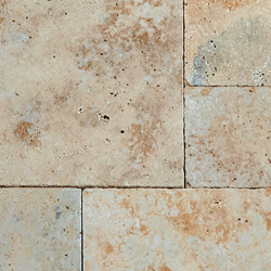 A close up of a gray granite counter top