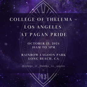 College of Thelema – Los Angeles at Pagan Pride — Sun, Oct 13 10:00 AM