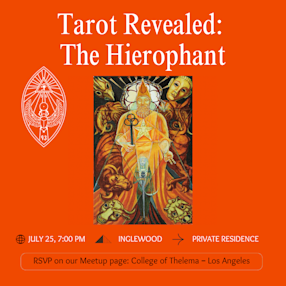 Tarot Revealed: The Hierophant — Thu, Jul 25 07:00 PM