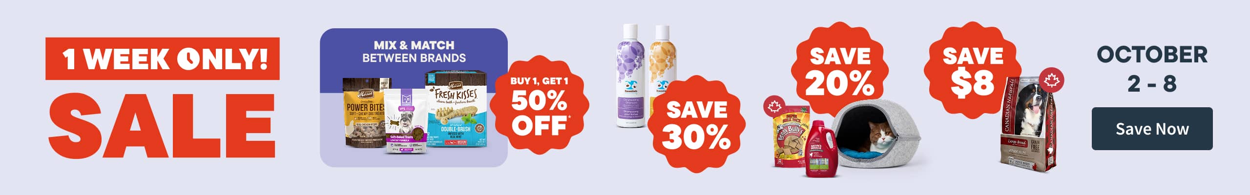 1 week only sale!. October 2-8. Save Now