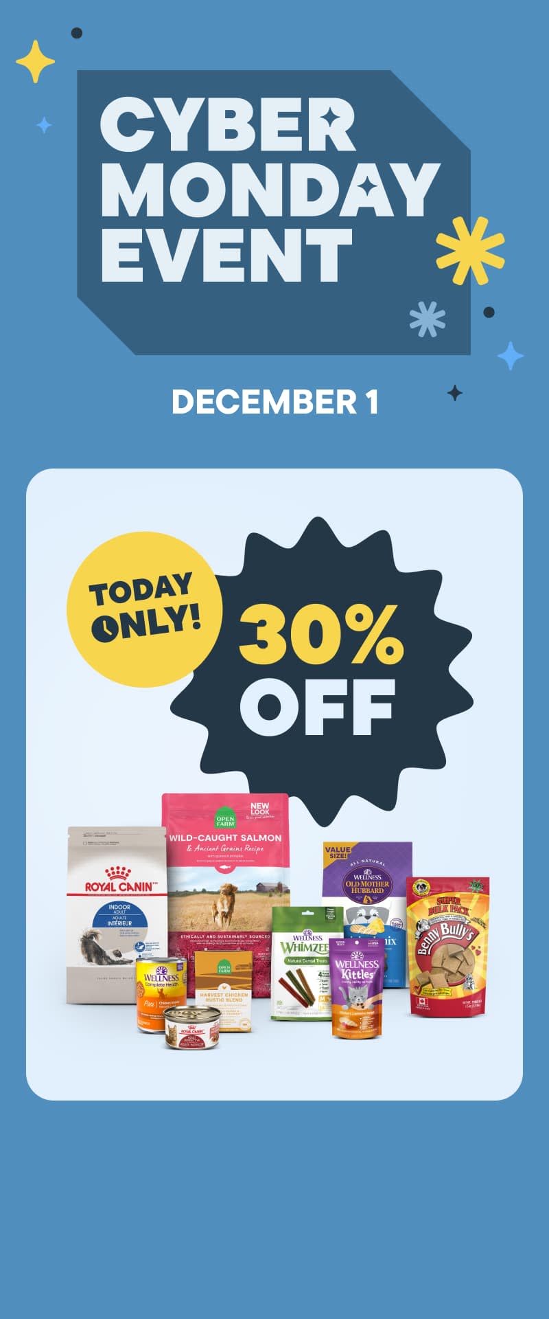Cyber Monday Event. December 1: Today Only 30% Off - Save Now