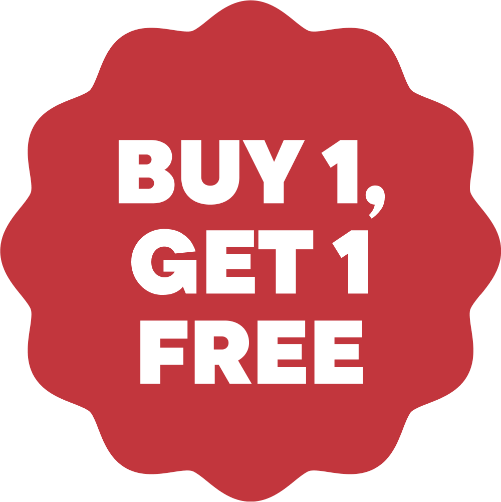 Buy 1, get 1 free