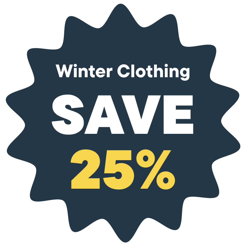 Winter Clothing. Save 25%