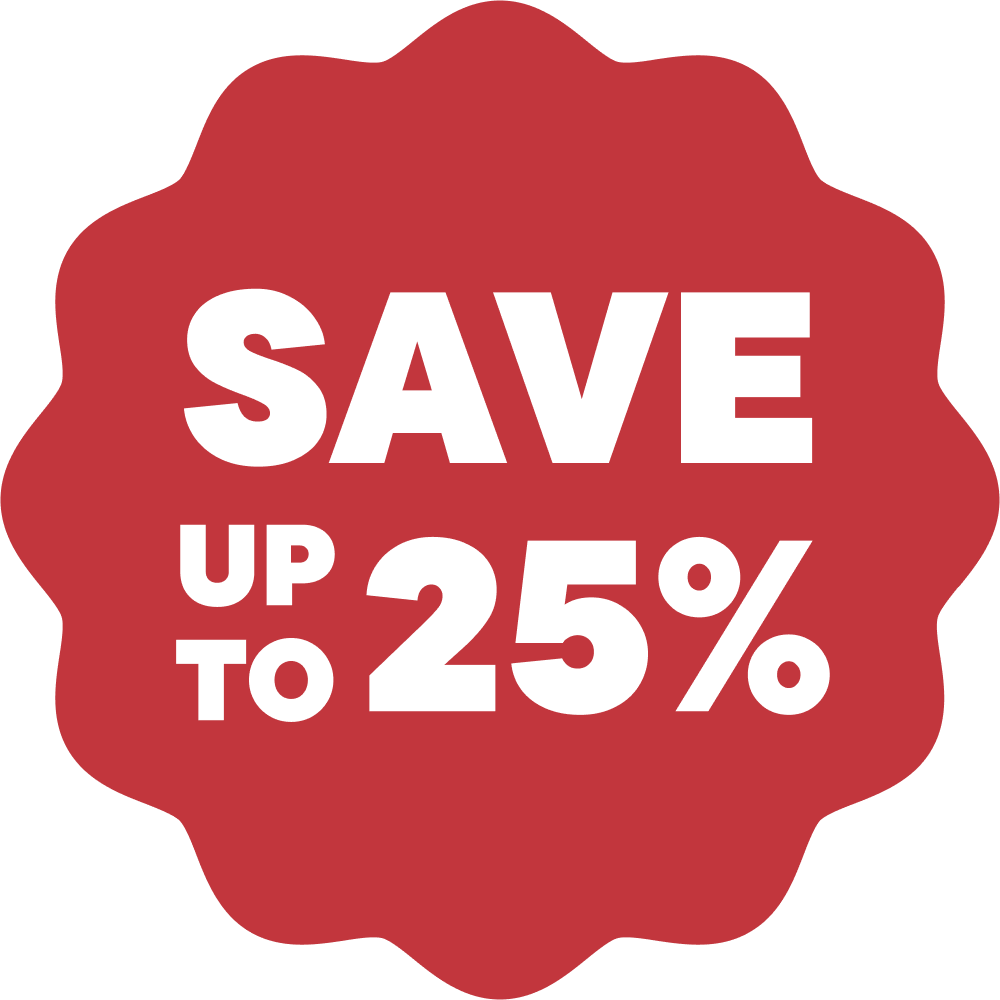 Save Up To 25%