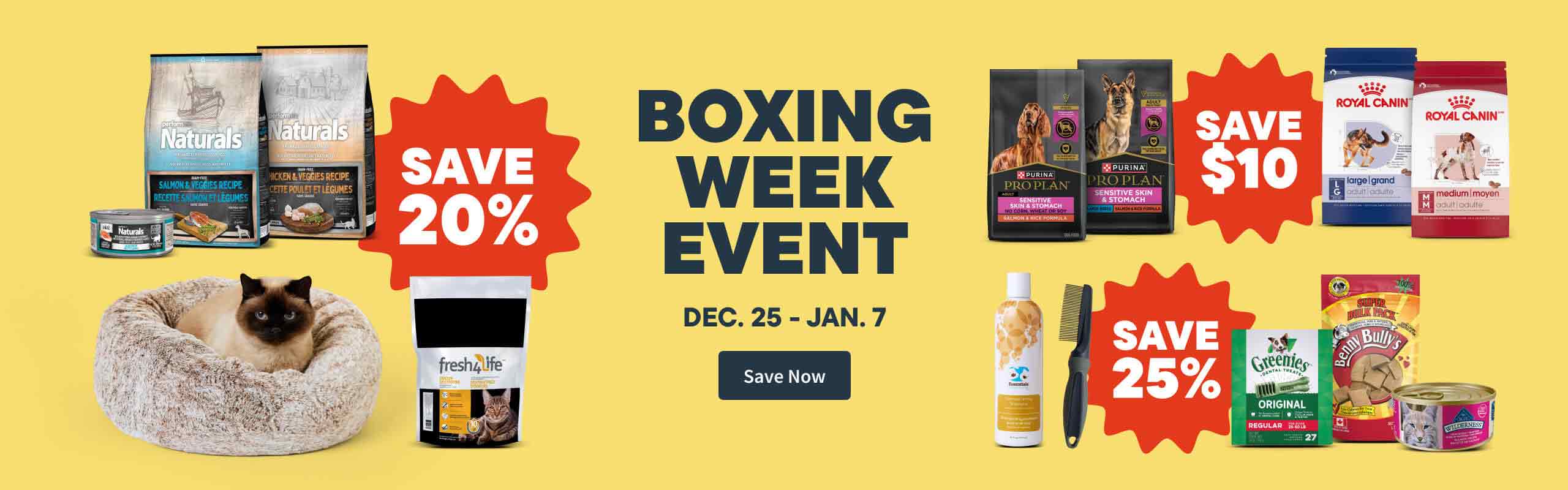 Boxing Week Event. December 24 - January 7. Save Now