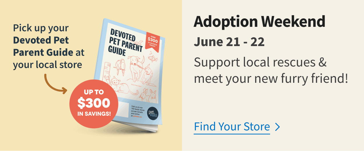 Adoption Weekend. June 21-22. Find your store