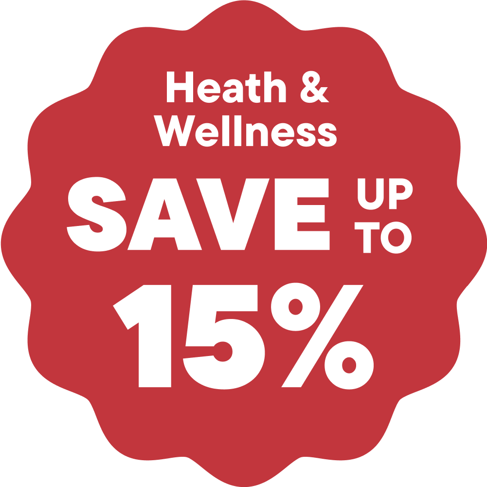 Health & Wellness Save up to 15%