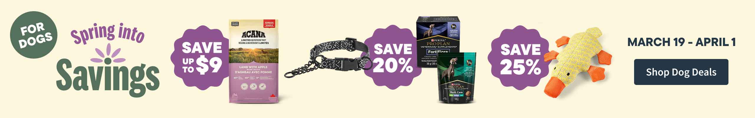 Flyer Savings for dogs. Shop Dog Deals