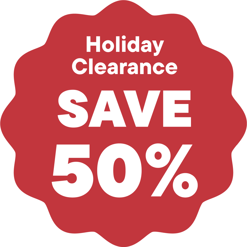 Holiday Clearance Save 50%