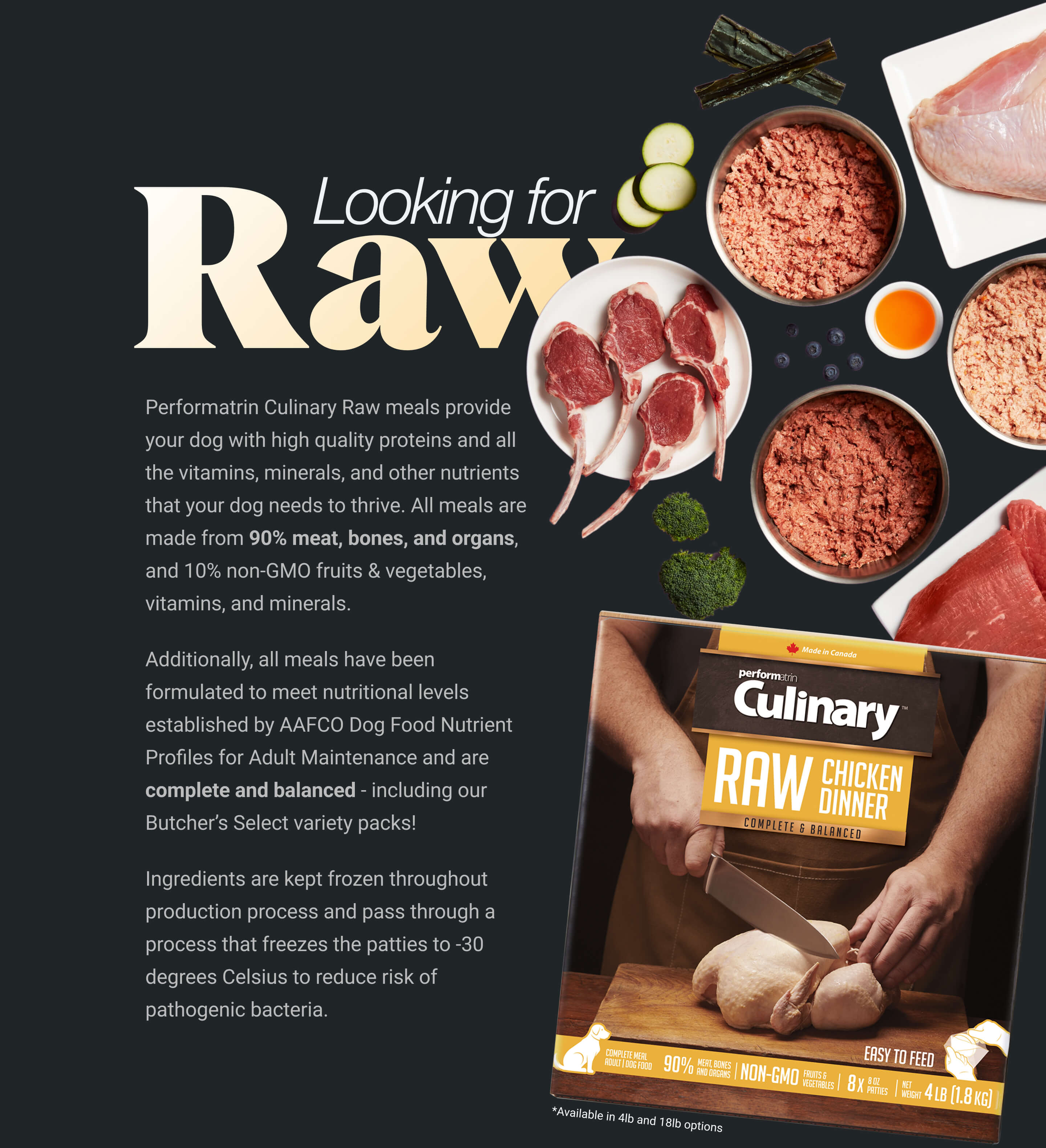 Performatrin Culinary Content - Looking for Raw