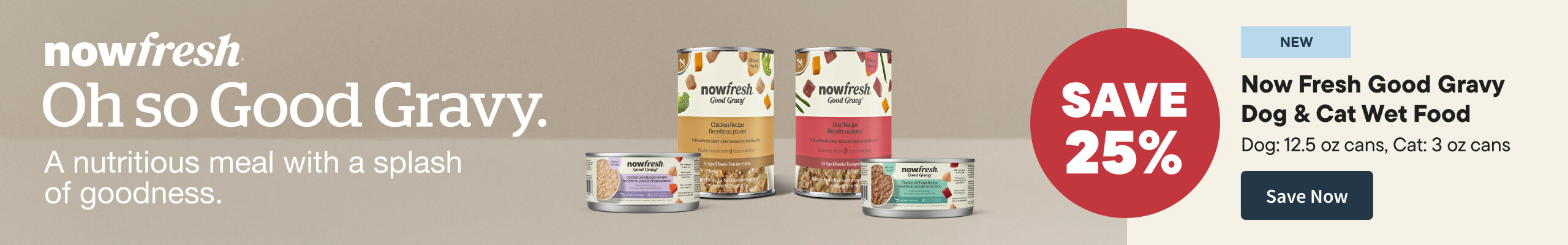 25% Off Now Fresh Good Gravy Dog & Cat Wet Food. Save Now