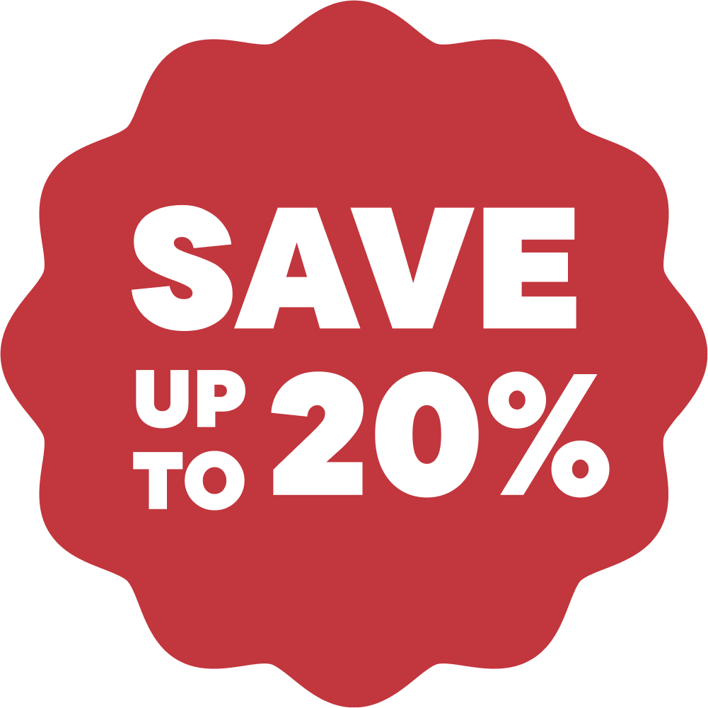 Save up to 20%