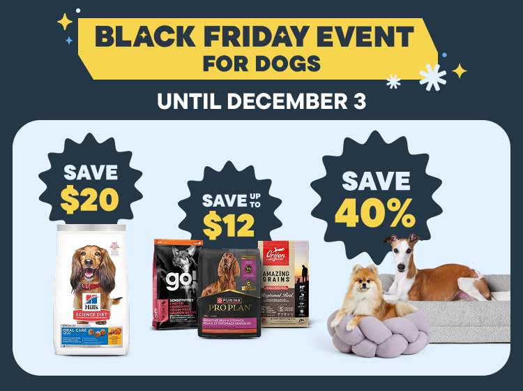 PLP - Black Friday Sale For Dogs Event 2025 - Dog Deals Hero Banner