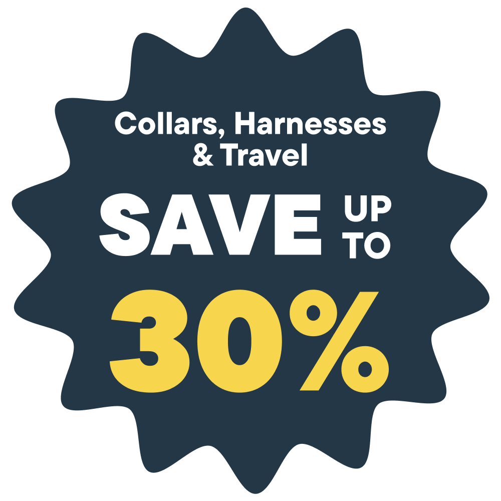 Collars, Harnesses & Travel. save up to 30%