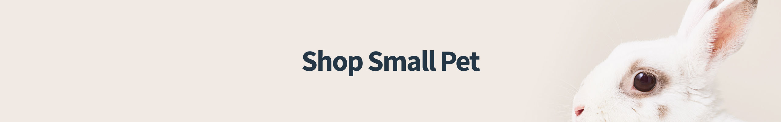 Shop by Pet - Small Pet Hero Banner